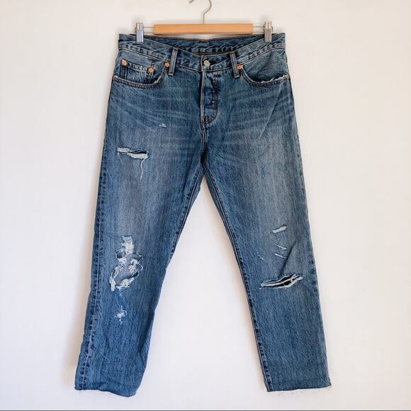 Levi’s | 501 Denim Jeans Skinny Ripped - Picture 1 of 6